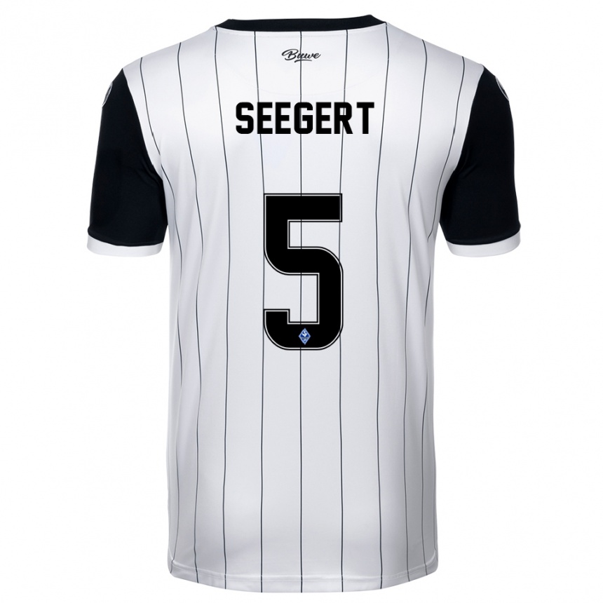 ילדים כדורגל מרסל סיגרט #5 לבן שחור הרחק ג'רזי 2025/26