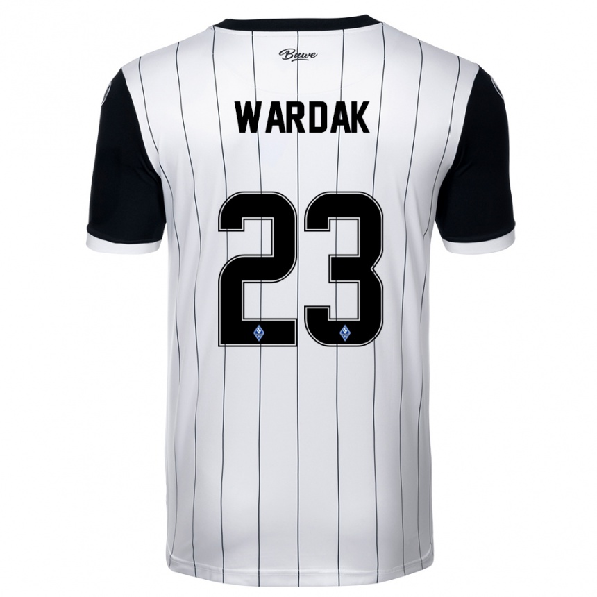 ילדים כדורגל יוסוף ורדאק #23 לבן שחור הרחק ג'רזי 2025/26