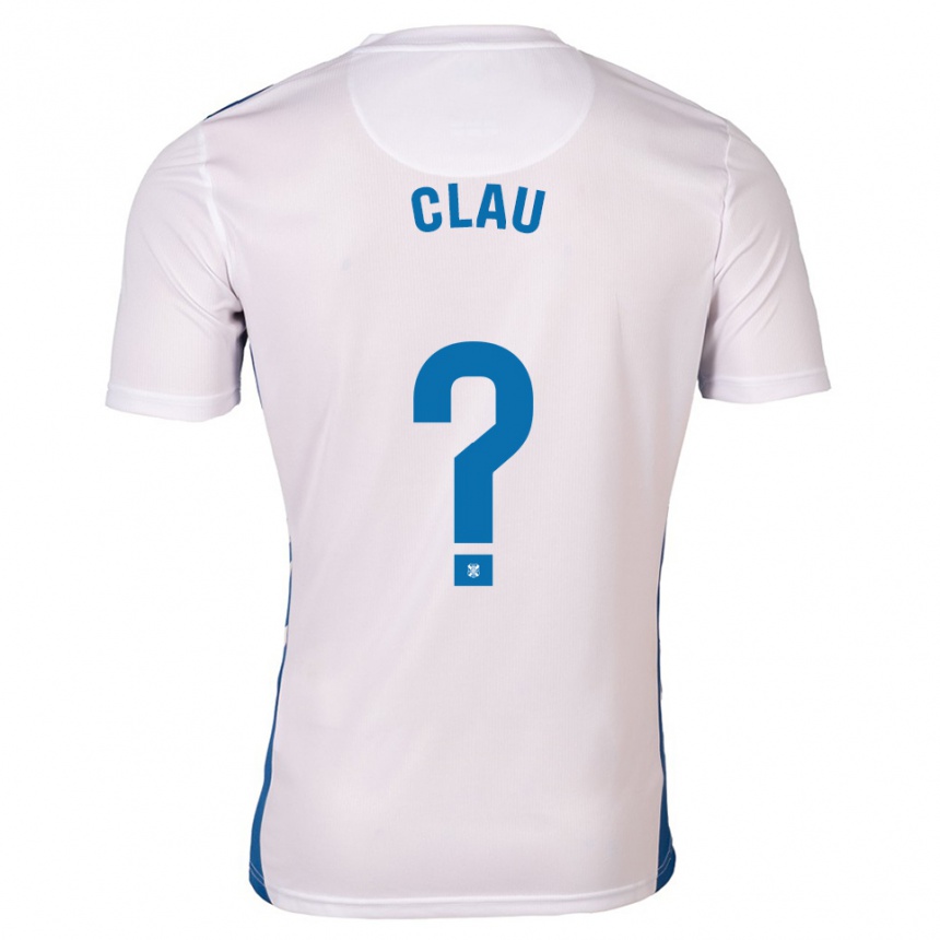 גברים כדורגל קלאודיה רולדאן בלנקו #0 לבן כחול ג'רזי ביתית 2025/26