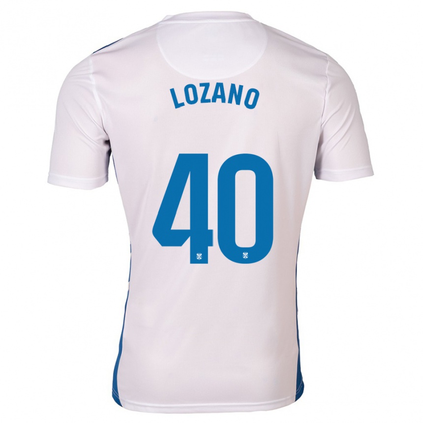 גברים כדורגל Gabriel Lozano #40 לבן כחול ג'רזי ביתית 2025/26