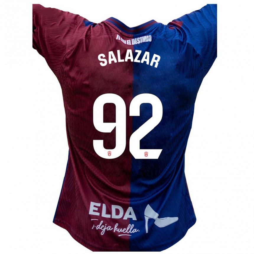 גברים כדורגל ישראל סלזאר #92 כחול אדום ג'רזי ביתית 2025/26