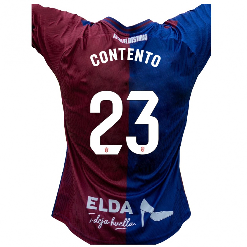 גברים כדורגל Mateo Contento #23 כחול אדום ג'רזי ביתית 2025/26