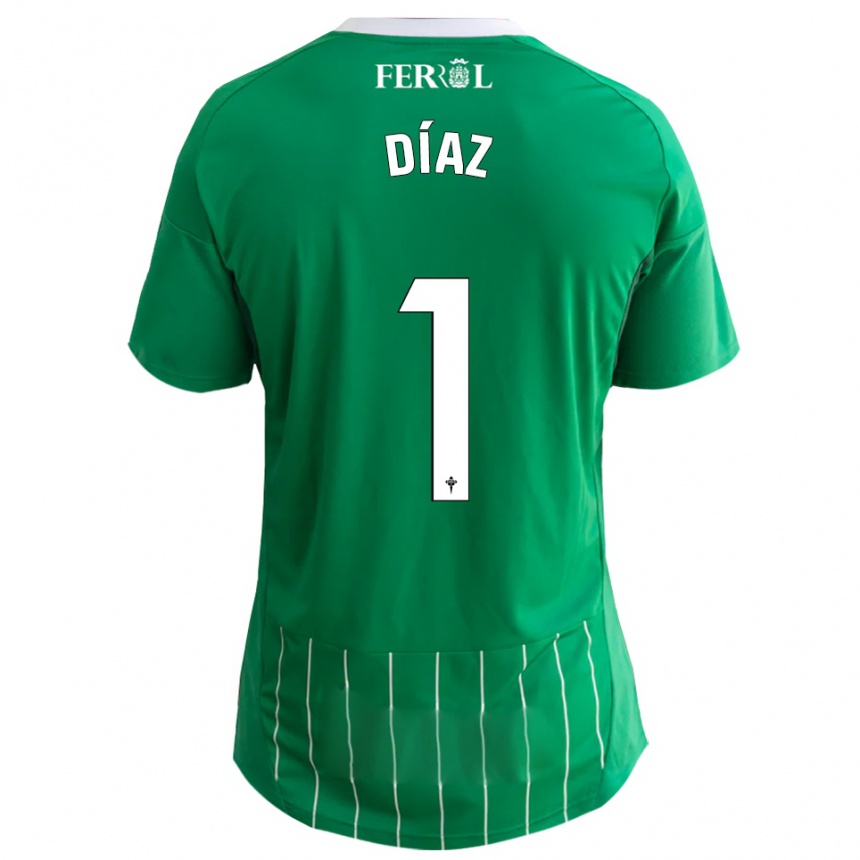 גברים כדורגל לוקס דיאס #1 ירוק לבן ג'רזי ביתית 2025/26