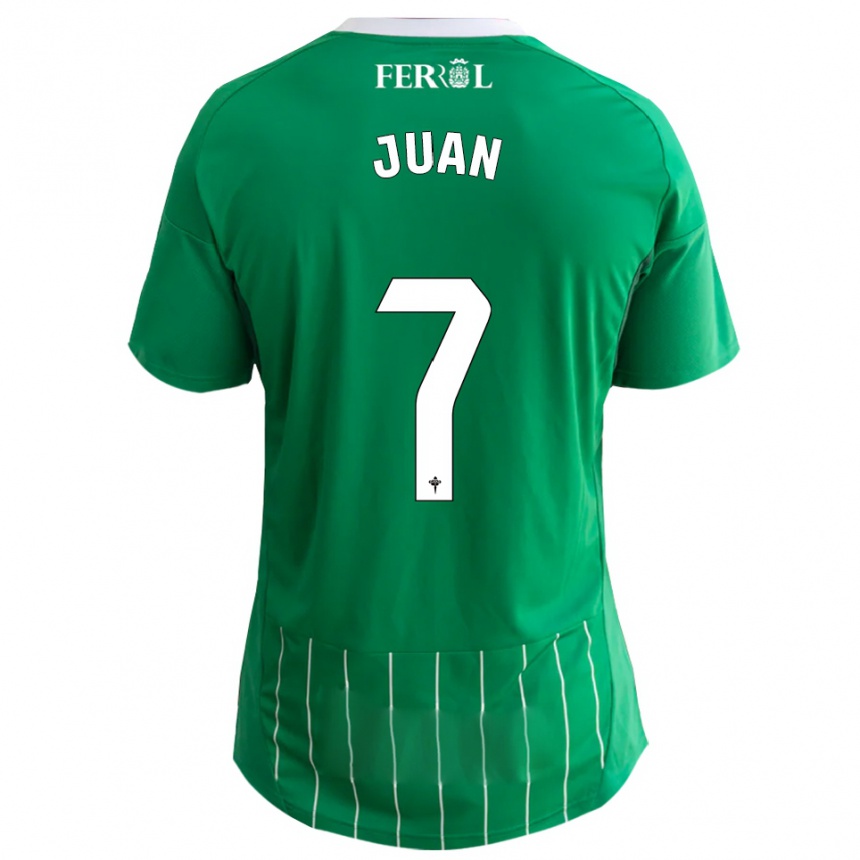 גברים כדורגל אלברו חואן #7 ירוק לבן ג'רזי ביתית 2025/26