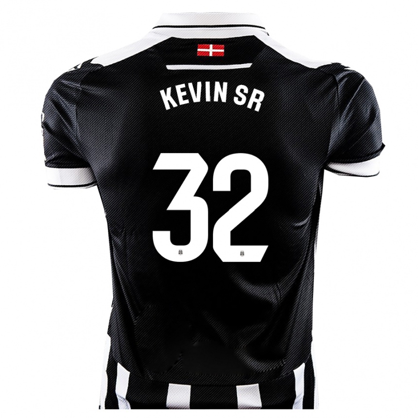 גברים כדורגל קווין סאנצ'ס ריי #32 שחור לבן ג'רזי ביתית 2025/26