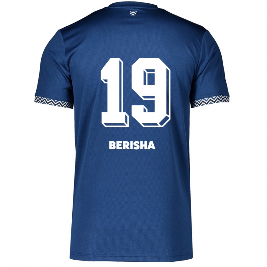 גברים כדורגל Artijola Berisha #19 כחול נייבי לבן ג'רזי ביתית 2025/26