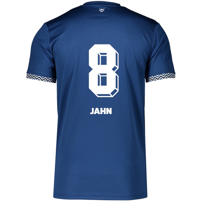 גברים כדורגל Pamela Jahn #8 כחול נייבי לבן ג'רזי ביתית 2025/26