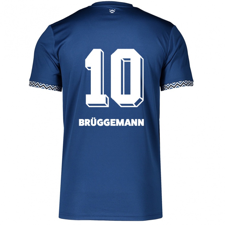 גברים כדורגל Kim Brüggemann #10 כחול נייבי לבן ג'רזי ביתית 2025/26