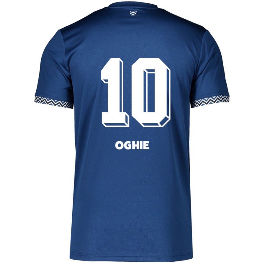 גברים כדורגל Joshua Oghie #10 כחול נייבי לבן ג'רזי ביתית 2025/26