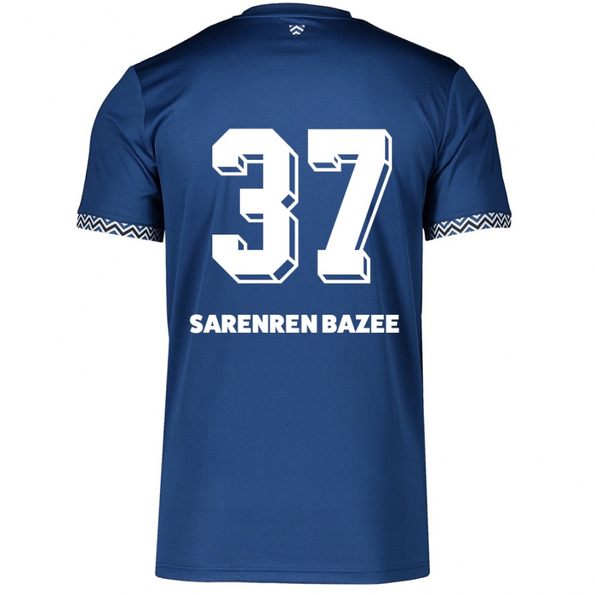 גברים כדורגל נואה יואל זארנרן באזי #37 כחול נייבי לבן ג'רזי ביתית 2025/26