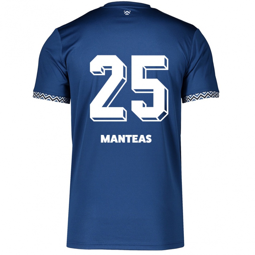 גברים כדורגל Jacqueline Manteas #25 כחול נייבי לבן ג'רזי ביתית 2025/26