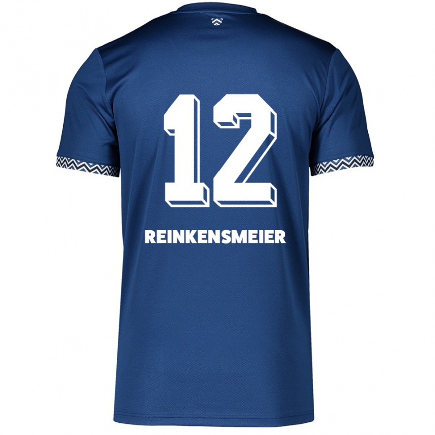 גברים כדורגל טנדי ריינקנשמאייר #12 כחול נייבי לבן ג'רזי ביתית 2025/26