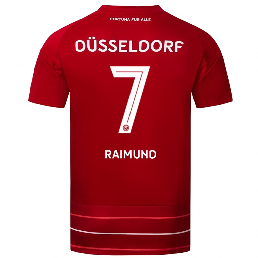 גברים כדורגל לוקה יואקים ריימונד #7 אדום לבן ג'רזי ביתית 2025/26