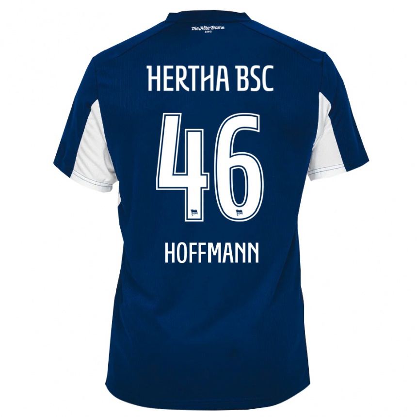 גברים כדורגל טים הופמן #46 לבן כחול ג'רזי ביתית 2025/26