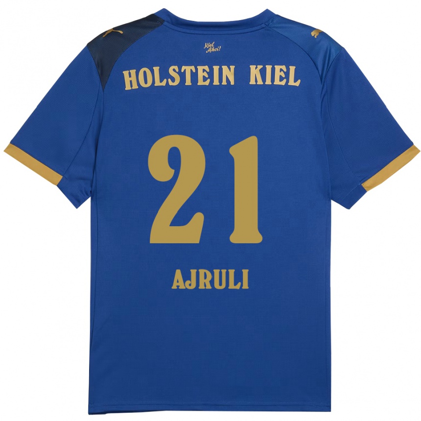 גברים כדורגל מוחמד איירולי #21 כחול זהב ג'רזי ביתית 2025/26