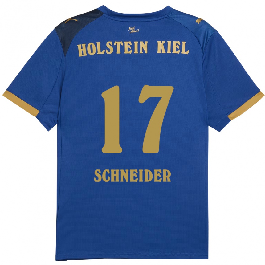 גברים כדורגל Aaron Schneider #17 כחול זהב ג'רזי ביתית 2025/26