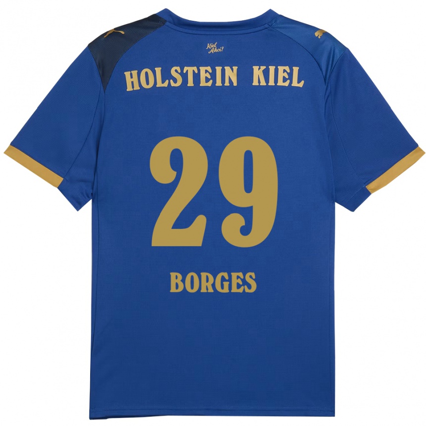 גברים כדורגל לני בורז׳ס #29 כחול זהב ג'רזי ביתית 2025/26