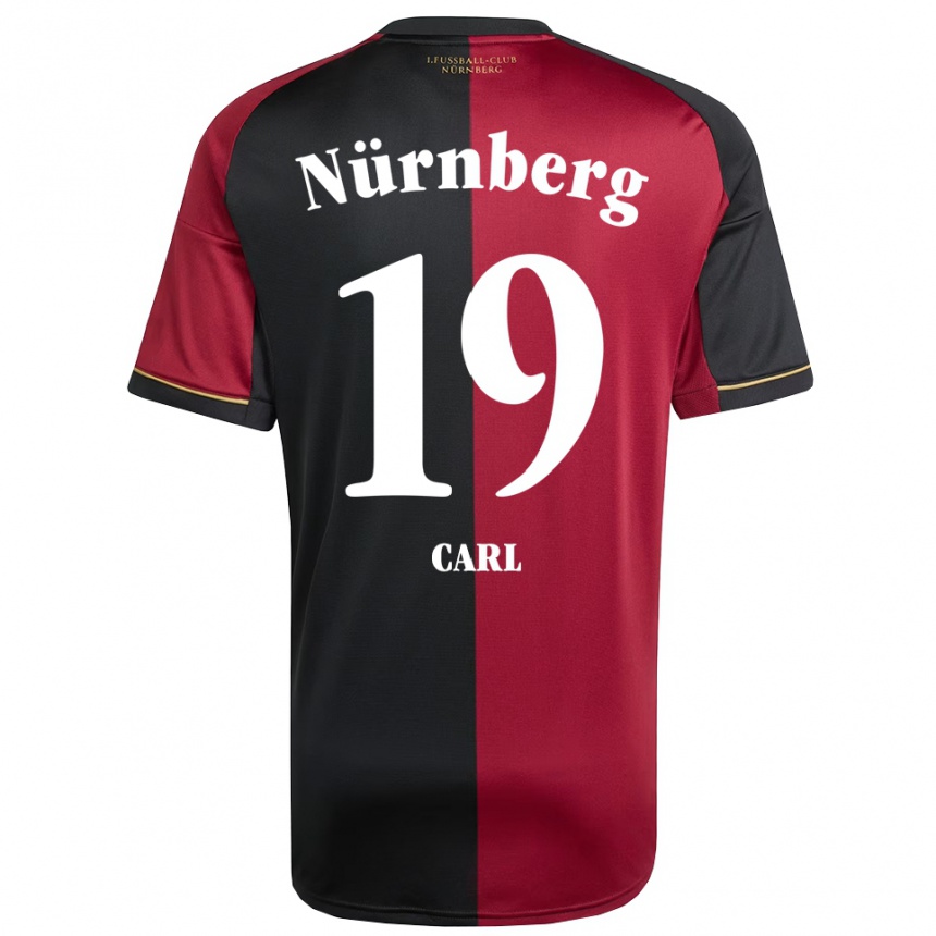 גברים כדורגל Ferdinand Carl #19 בורדו שחור ג'רזי ביתית 2025/26