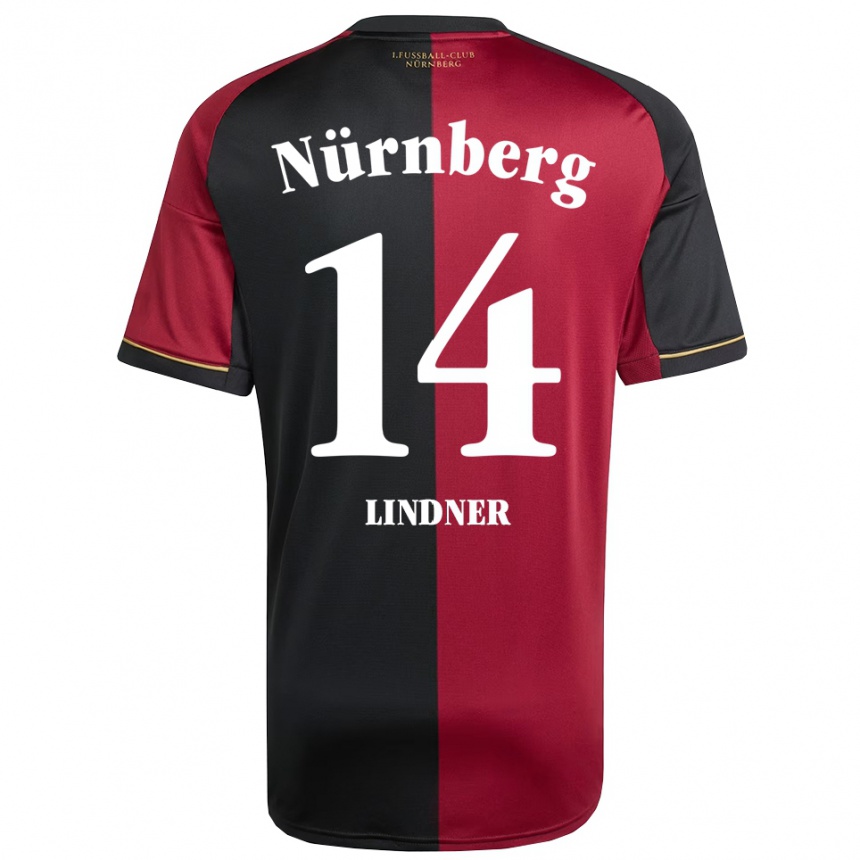 גברים כדורגל Marlene Lindner #14 בורדו שחור ג'רזי ביתית 2025/26