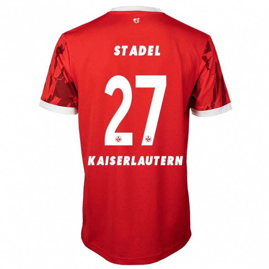 גברים כדורגל מדוקס שטדל #27 אדום לבן ג'רזי ביתית 2025/26