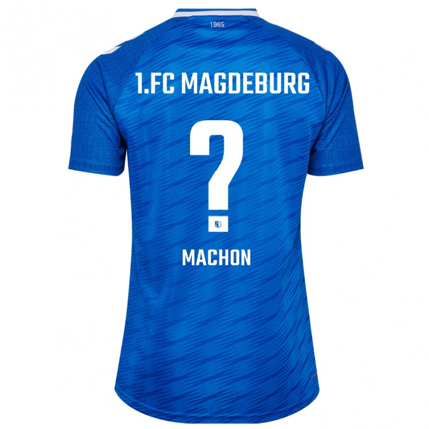 גברים כדורגל Max Machon #0 כחול לבן ג'רזי ביתית 2025/26