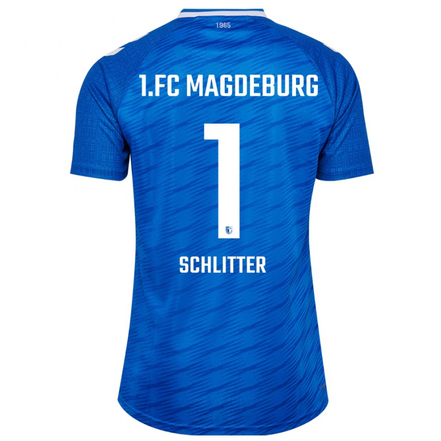 גברים כדורגל טום שליטר #1 כחול לבן ג'רזי ביתית 2025/26