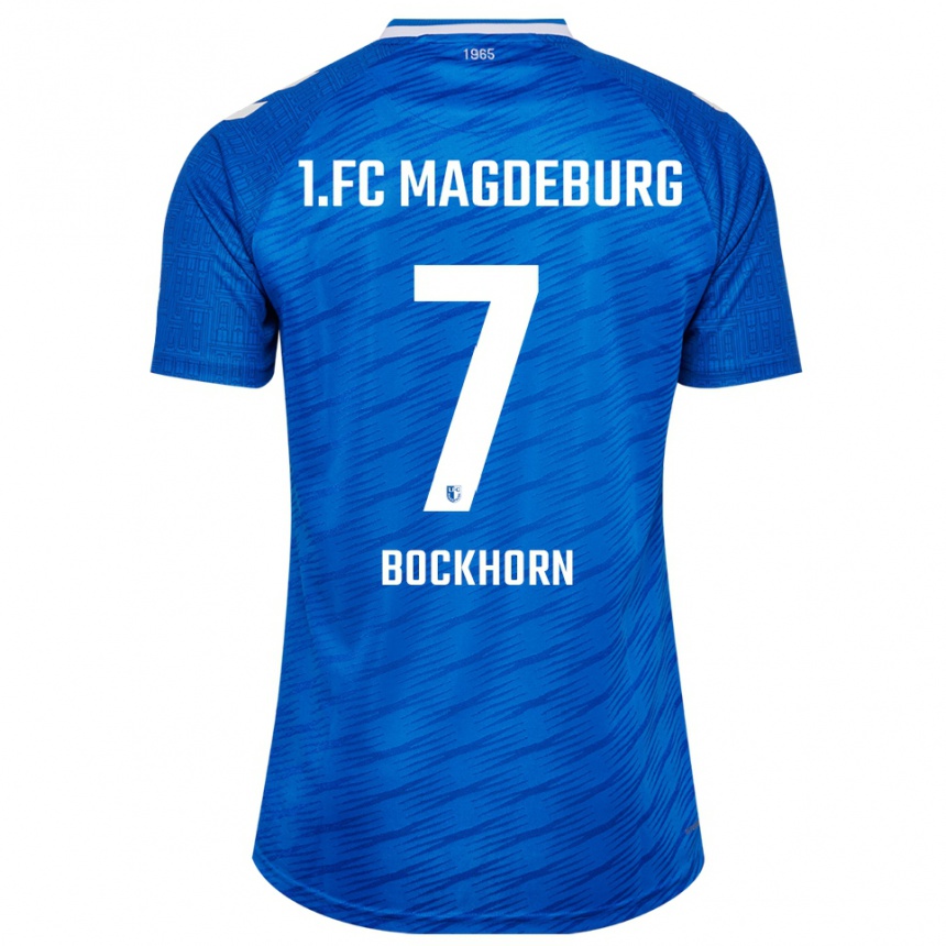 גברים כדורגל הרברט בוקהורן #7 כחול לבן ג'רזי ביתית 2025/26