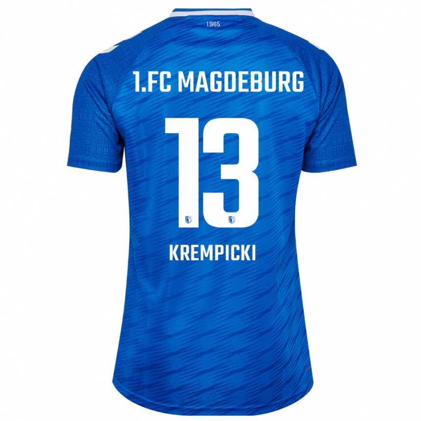 גברים כדורגל Connor Krempicki #13 כחול לבן ג'רזי ביתית 2025/26