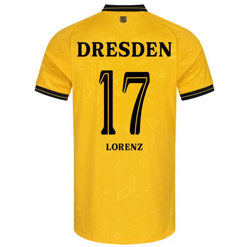 גברים כדורגל Alwin Lorenz #17 צהוב שחור ג'רזי ביתית 2025/26