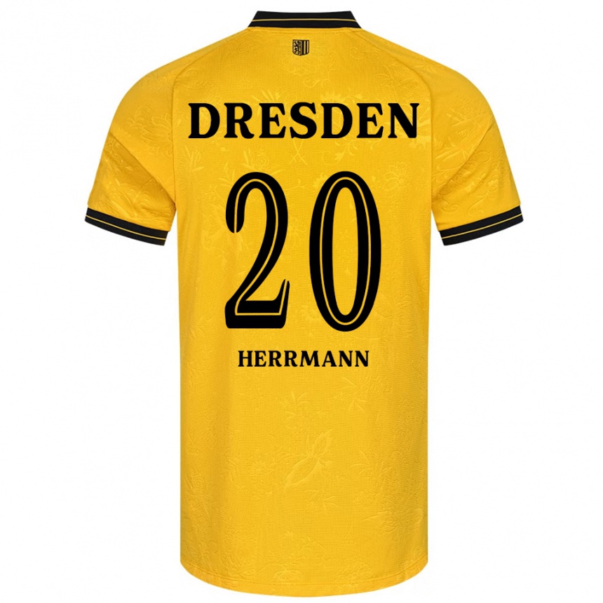 גברים כדורגל ארטור ווילי הרמן #20 צהוב שחור ג'רזי ביתית 2025/26