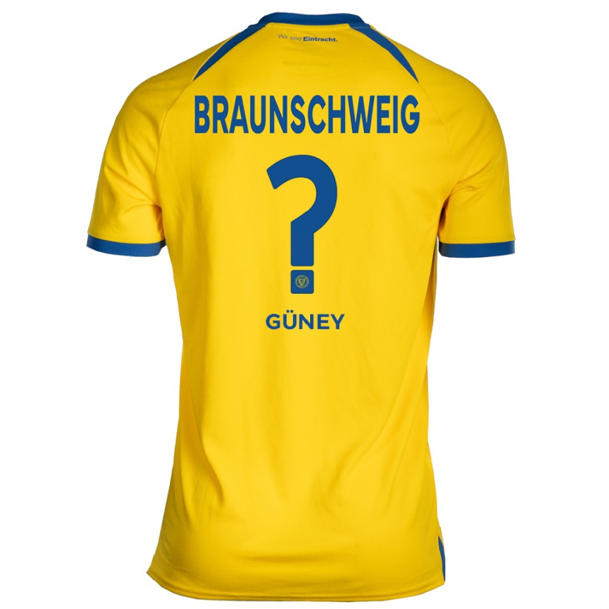 גברים כדורגל Ellias Güney #0 צהוב כחול ג'רזי ביתית 2025/26