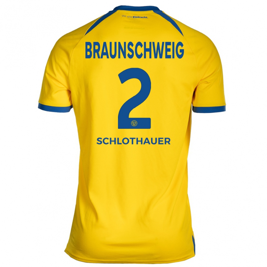 גברים כדורגל אנדריי שלותאואר #2 צהוב כחול ג'רזי ביתית 2025/26