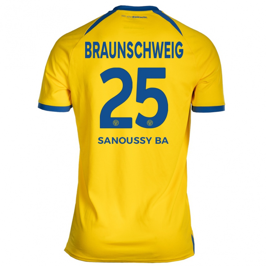 גברים כדורגל סאנוסי בה #25 צהוב כחול ג'רזי ביתית 2025/26