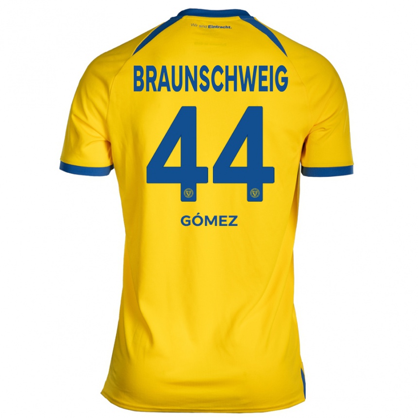 גברים כדורגל יוהאן גומז #44 צהוב כחול ג'רזי ביתית 2025/26