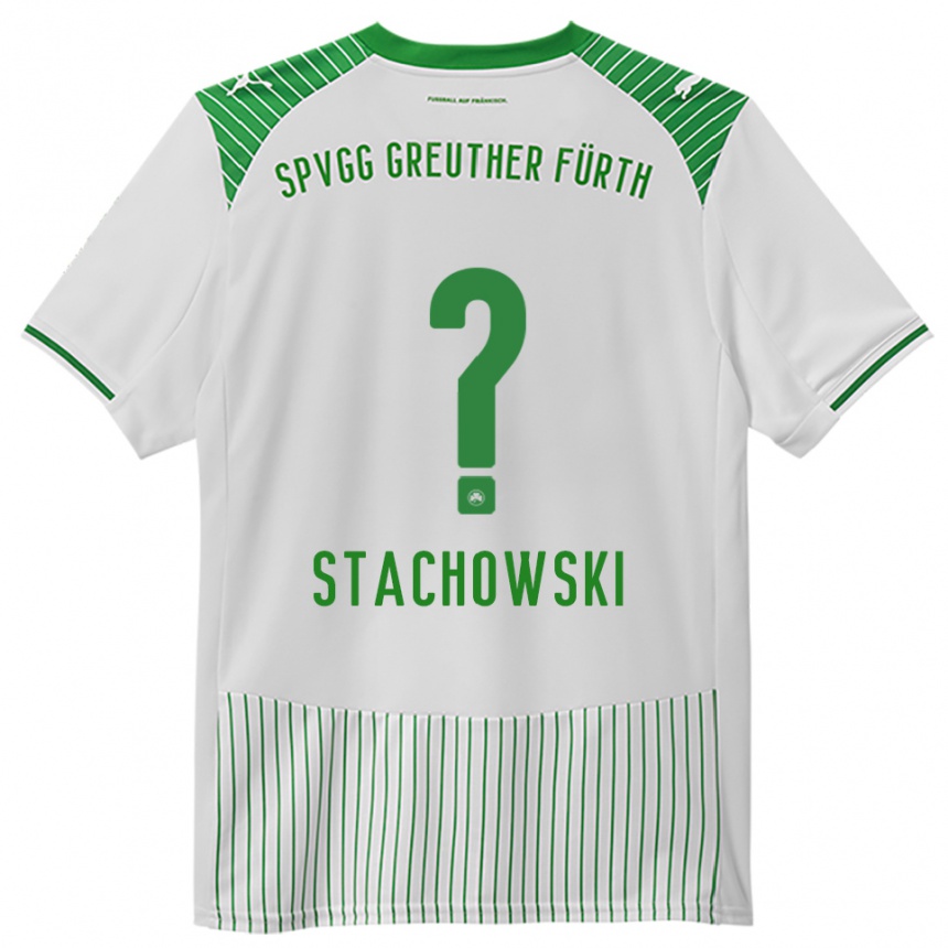 גברים כדורגל Lara Stachowski #0 לבן ירוק ג'רזי ביתית 2025/26