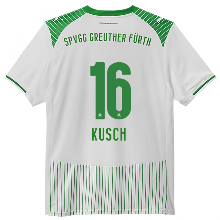 גברים כדורגל פול קוש #16 לבן ירוק ג'רזי ביתית 2025/26