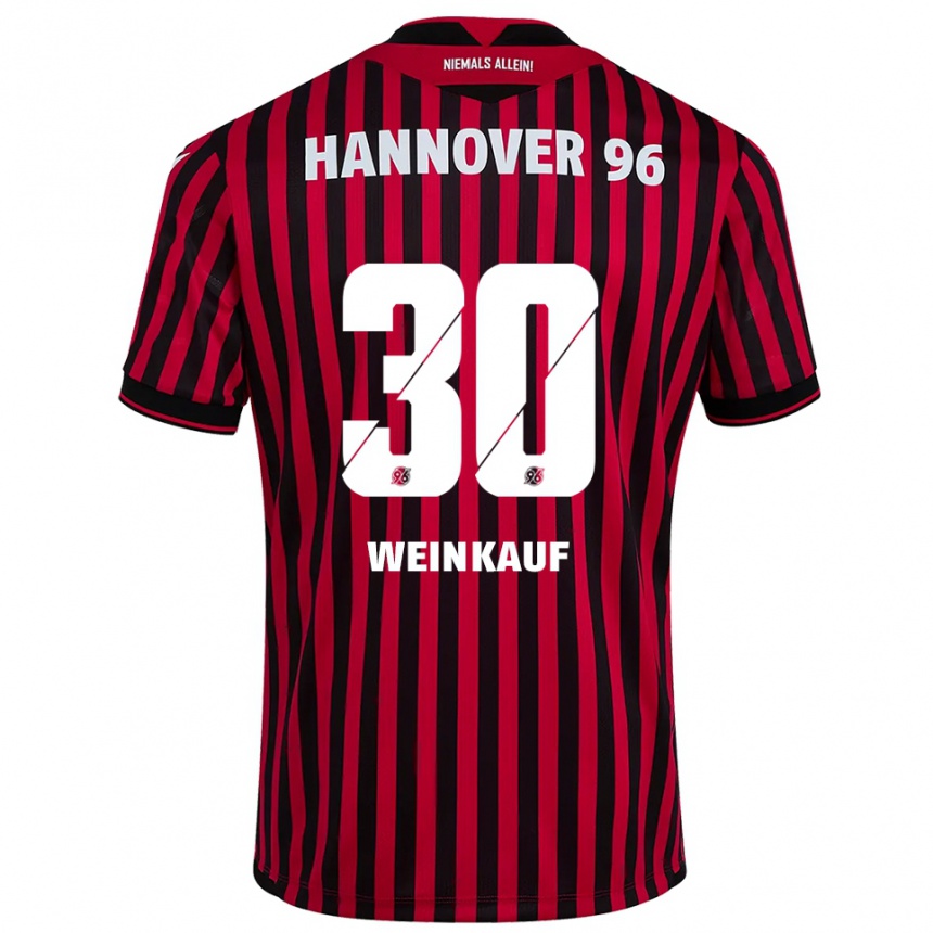 גברים כדורגל לאו וויינקאוף #30 אדום שחור ג'רזי ביתית 2025/26