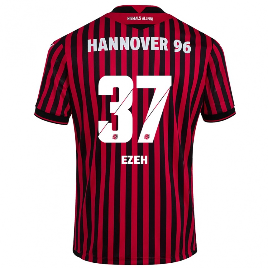 גברים כדורגל ברוקלין אזה #37 אדום שחור ג'רזי ביתית 2025/26