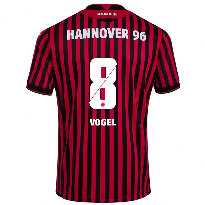 גברים כדורגל Alexander Vogel #8 אדום שחור ג'רזי ביתית 2025/26