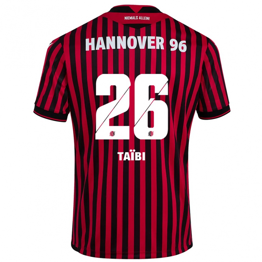 גברים כדורגל ווניס טייבי #26 אדום שחור ג'רזי ביתית 2025/26