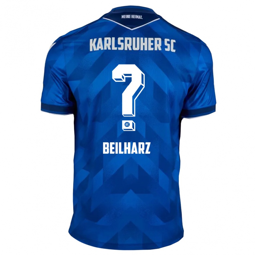 גברים כדורגל Charlotte Beilharz #0 כחול לבן ג'רזי ביתית 2025/26