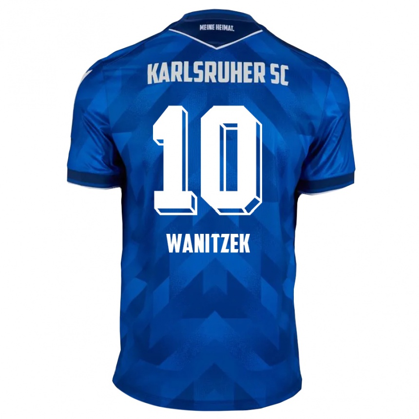 גברים כדורגל Marvin Wanitzek #10 כחול לבן ג'רזי ביתית 2025/26