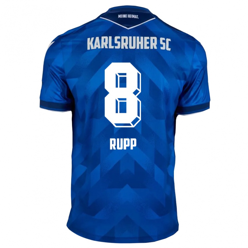 גברים כדורגל נואה רופ #8 כחול לבן ג'רזי ביתית 2025/26