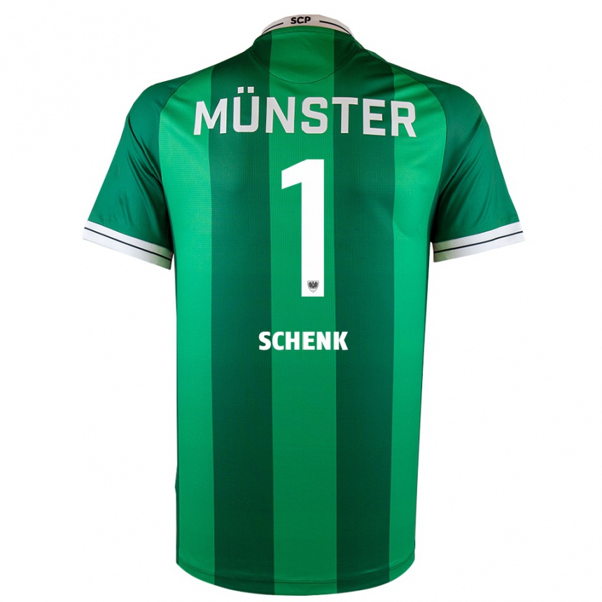 גברים כדורגל יוהנס שנק #1 ירוק לבן ג'רזי ביתית 2025/26