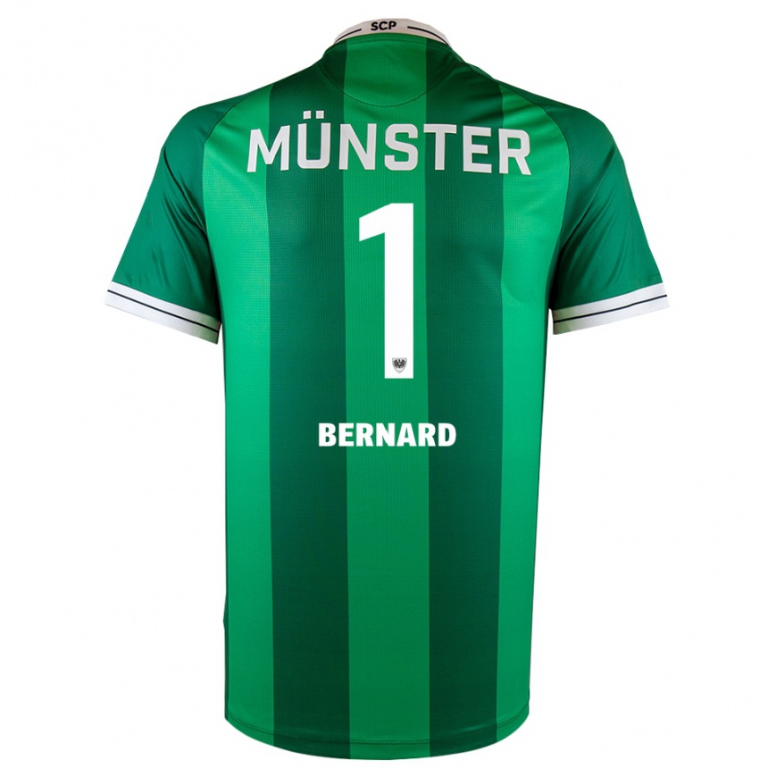 גברים כדורגל Jan Bernard #1 ירוק לבן ג'רזי ביתית 2025/26