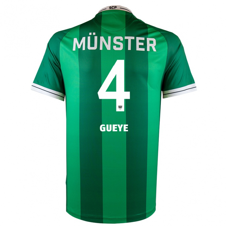 גברים כדורגל Tidiane Gueye #4 ירוק לבן ג'רזי ביתית 2025/26