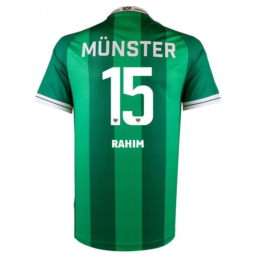 גברים כדורגל David Rahim #15 ירוק לבן ג'רזי ביתית 2025/26