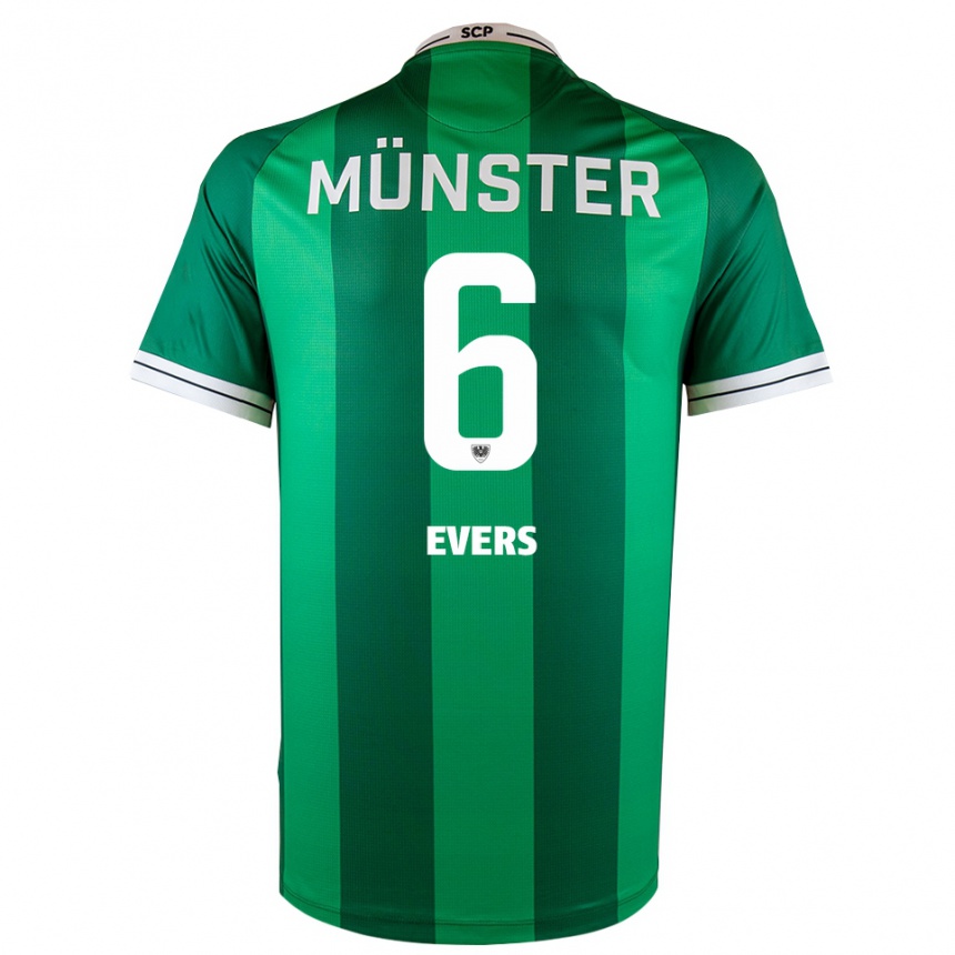 גברים כדורגל Benjamin Evers #6 ירוק לבן ג'רזי ביתית 2025/26