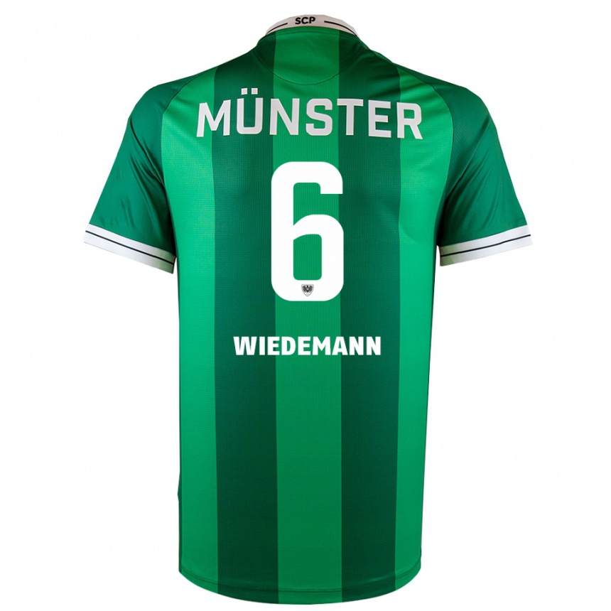 גברים כדורגל לינו וידמן #6 ירוק לבן ג'רזי ביתית 2025/26