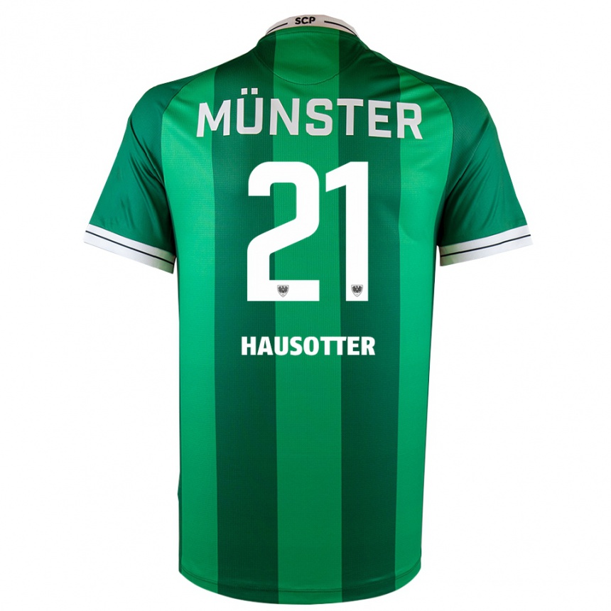 גברים כדורגל Till Hausotter #21 ירוק לבן ג'רזי ביתית 2025/26